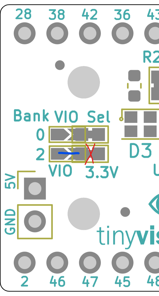 UPduino FPGA bank connections